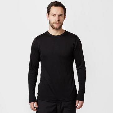 Black Peter Storm Mens Long Sleeved Thermal Crew Neck Top Black