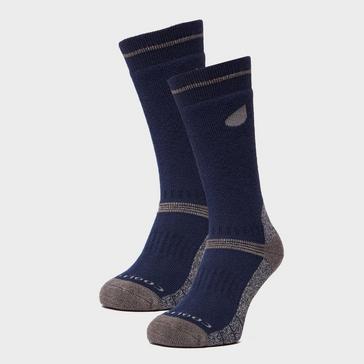 Navy Peter Storm Men's Midweight Outdoor Socks (2 Pairs)