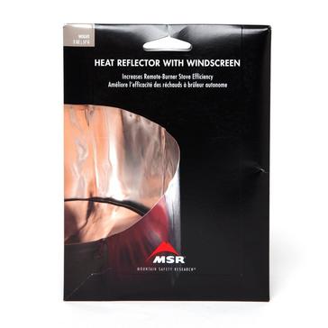 Silver MSR Solid Heat Reflector with Windscreen