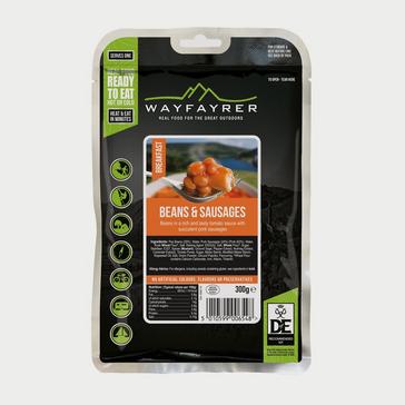 Black Wayfayrer Beans and Sausages Ready-to-Eat Camping Food