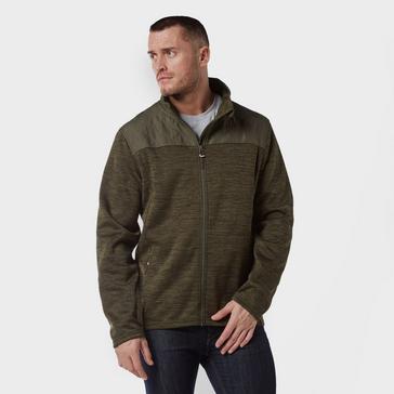 Green Brasher Men's Quilt Full-Zip Fleece