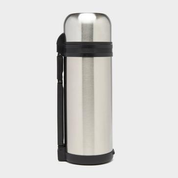 Silver Eurohike Stainless Steel Flask Silver/Black 1.5L