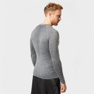 Grey Odlo Men's Performance Light Long Sleeve Top