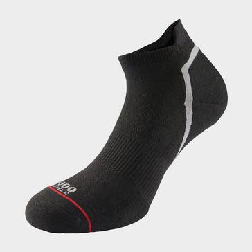 Black 1000 MILE Men's Activ Single Layer Socklets- 1 Pack