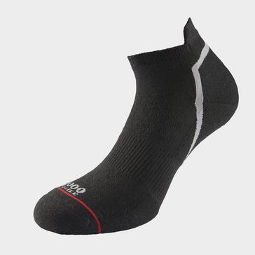 Black 1000 MILE Men's Activ Single Layer Socklets- 1 Pack