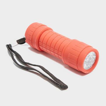RED Eurohike 9 LED Torch Red