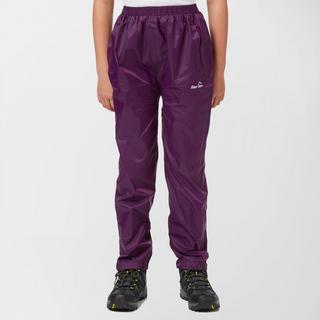 Kids Packable Waterproof Pants Purple