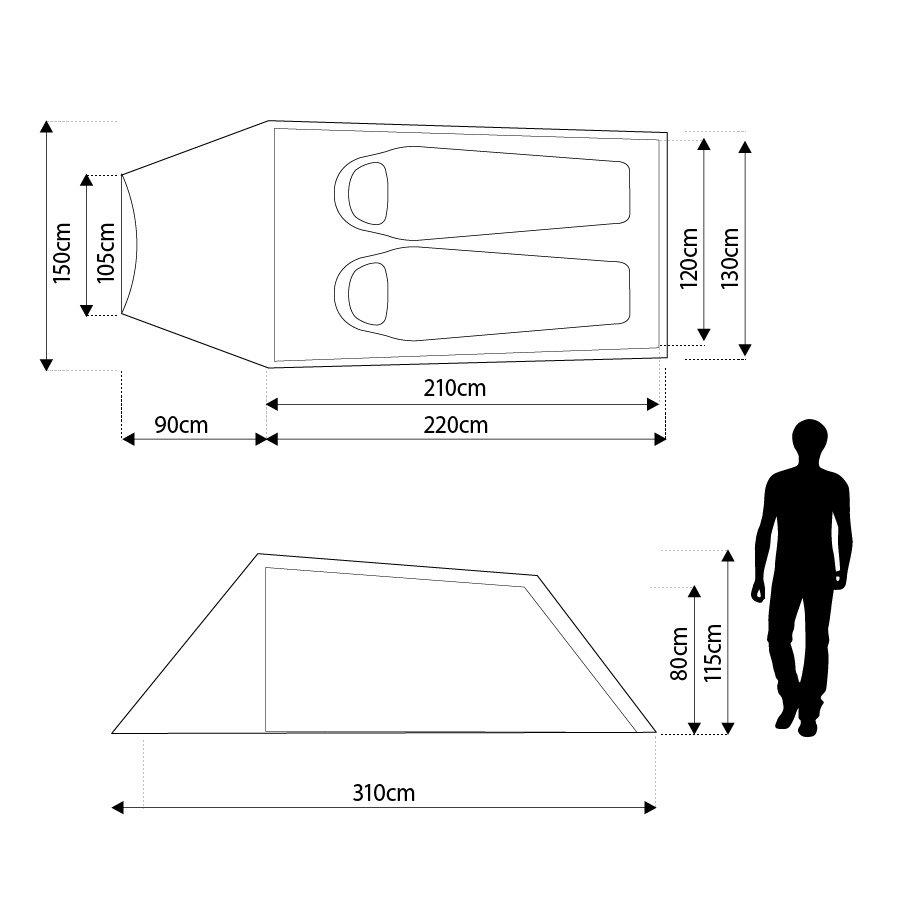 Eurohike Backpacker DLX 2 Man Tent Review