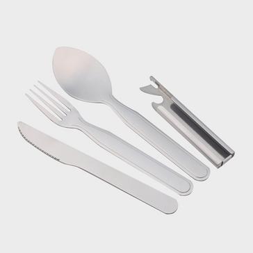 SILVER Eurohike Four Piece Cutlery Set