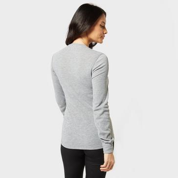 Grey Odlo Women's Act Warm Crew Long-sleeve Top
