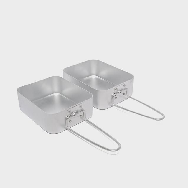 British Army Style Mess Tin Set - Compact Aluminum Camping Cookware Pots & Pans 6 thumbnail image