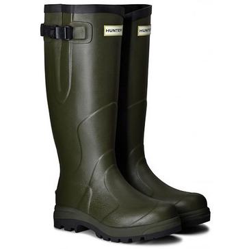 Green Hunter Unisex Balmoral Classic Wellington Boots Dark Olive