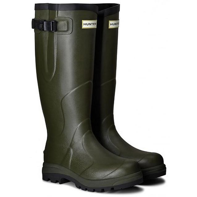 Green Hunter Unisex Balmoral Classic Wellington Boots Dark Olive image 1