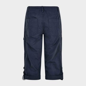 Dark Blue Weird Fish Women's Salena 3/4 Length Trousers