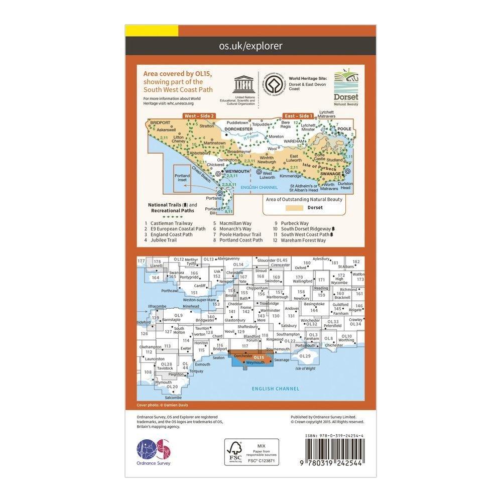 Ordnance Survey OL15 PURBECK AND SOUTH DORSET Review