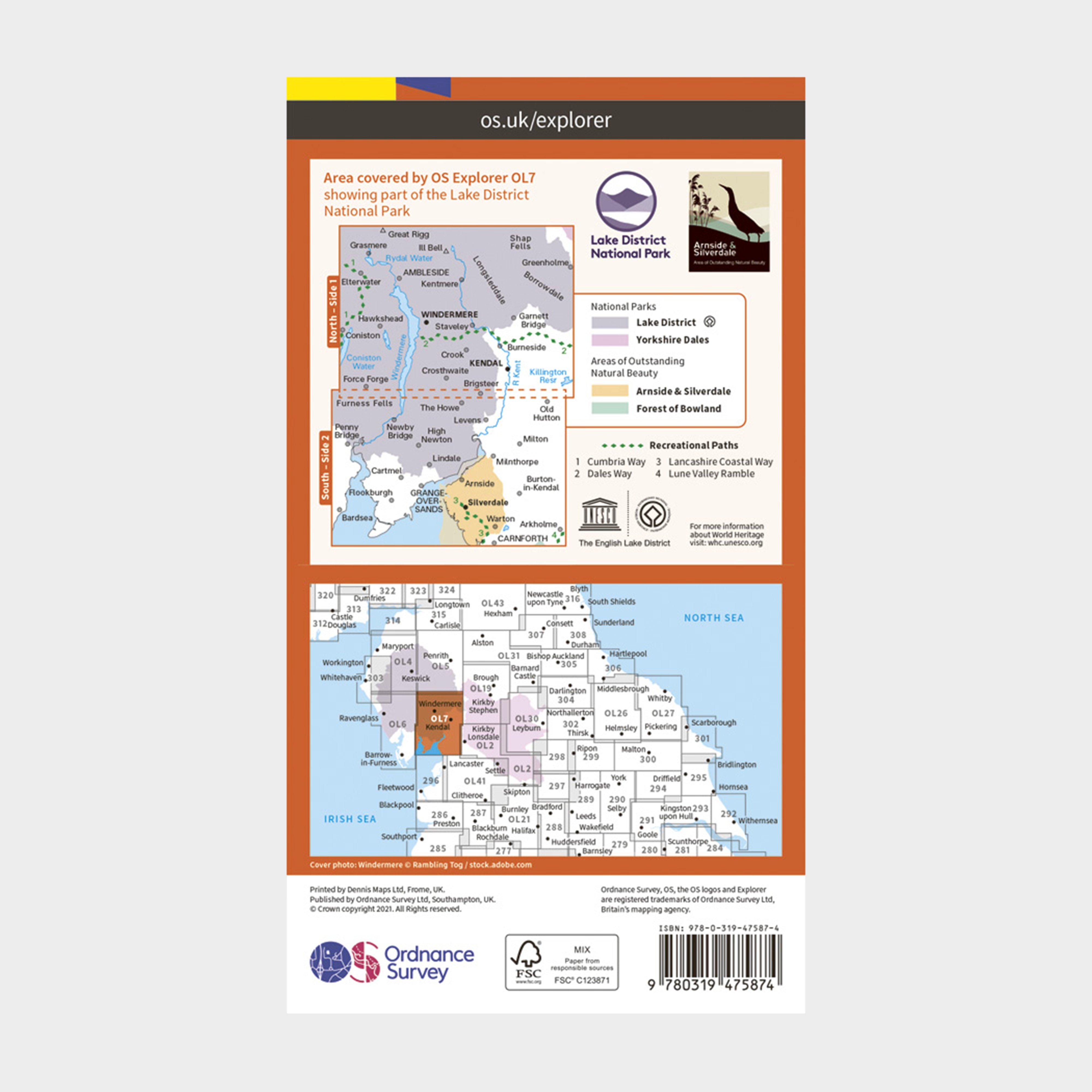 Ordnance Survey OL07 ACT THE LAKES SOUTH EASTE Review