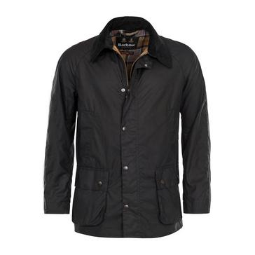 Blue Barbour Mens Ashby Wax Jacket Navy