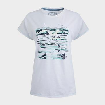 White Weird Fish Women's Beach Run Organic Cotton T-Shirt