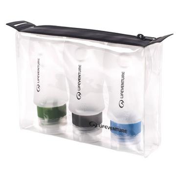 Clear LIFEVENTURE Silicone Travel Bottles