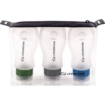 Clear LIFEVENTURE Silicone Travel Bottles