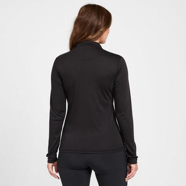 Black Peter Storm Womens Long Sleeve Thermal Zip Neck Baselayer Top Black