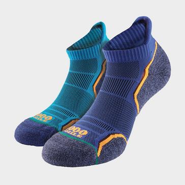 Blue 1000 MILE Men's Run Single Layer Socklets - 2 Pack