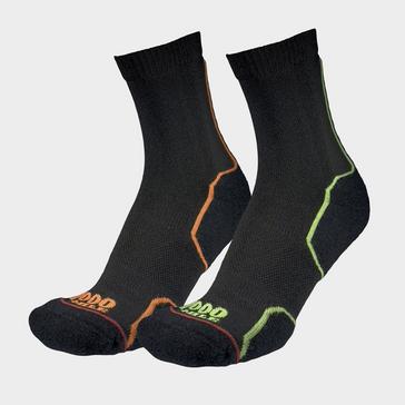Black 1000 MILE Men's Eco-friendly Trail Repreve Single Layer Socks - 2 Pack