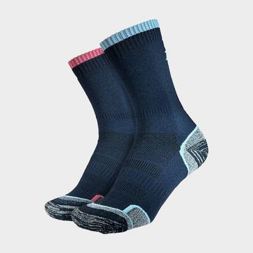 Dark Blue 1000 MILE Women's Walk Repreve Single Layer Socks - 2 Pack