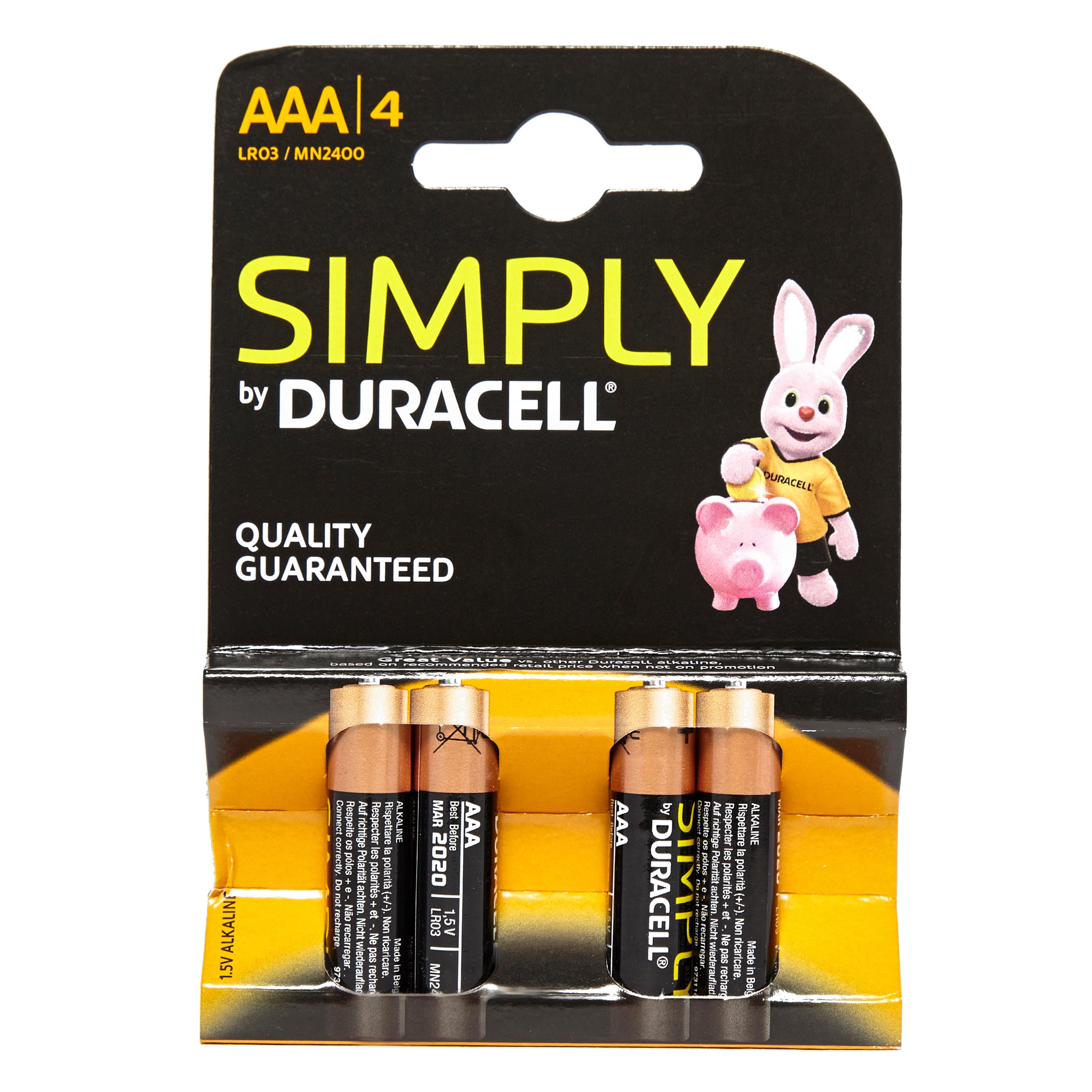 Duracell Simply AAA Batteries (4 pack) Review