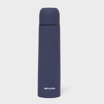 Blue Eurohike Rubberised Flask Navy 1L