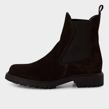 Brown Tamaris Women's Leather Classic High Chelsea Ankle Boots