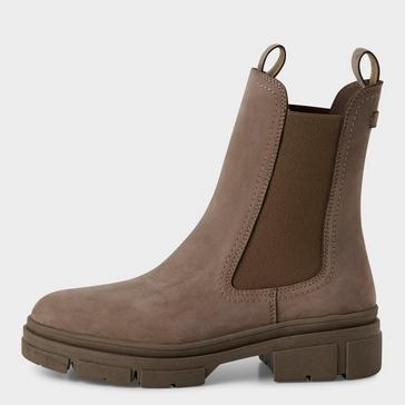 Grey Tamaris Women's Leather Classic High Pull-on Chelsea Ankle Boots