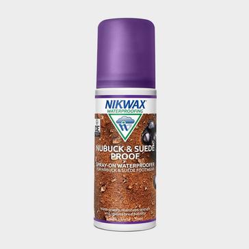 Brown Nikwax Nubuck & Suede Proof Spray