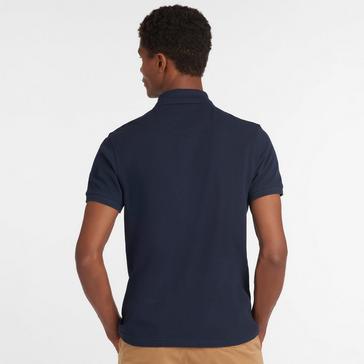 Blue Barbour Mens Sports Mix Polo Shirt New Navy
