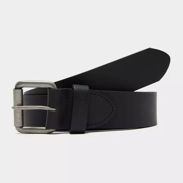 Barbour Matt Leather Belt Black Naylors