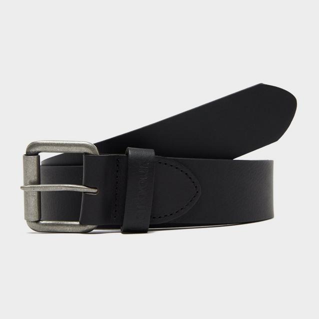 Black Barbour Matt Leather Belt image 1