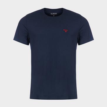 Blue Barbour Mens Essential Sports T-Shirt Navy