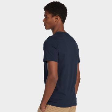 Blue Barbour Mens Essential Sports T-Shirt Navy