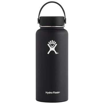 Black Hydro Flask Wide Mouth Flask 900ml