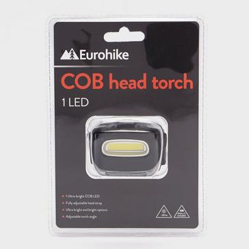 Black Eurohike COB Head Torch 1 LED Black