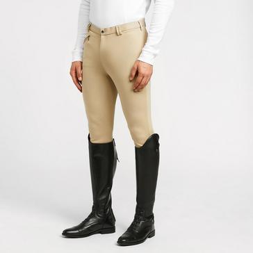 Beige Shires Mens SaddleHugger Breeches Beige