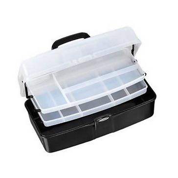 Black FLADEN Fishing Cantilever Box 2 Tray [L]