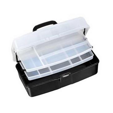 Black FLADEN Fishing Cantilever Box 2 Tray [L]