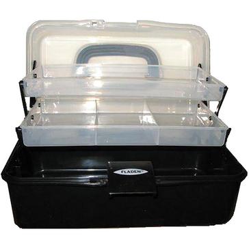 Black FLADEN Fishing Cantilever Box 2 Tray [M]