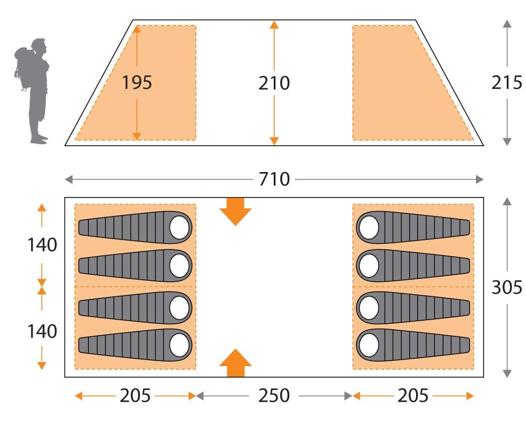 Hi Gear Kalahari 8 8 Berth Tent GO Outdoors