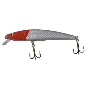 White FLADEN Fishing Minnow 11.5Cm Redhead
