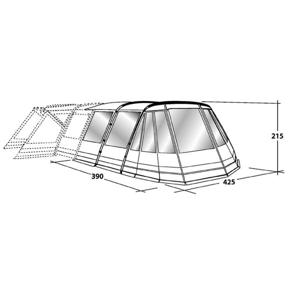 Outwell Montana 6P Premium Front Awning GO Outdoors