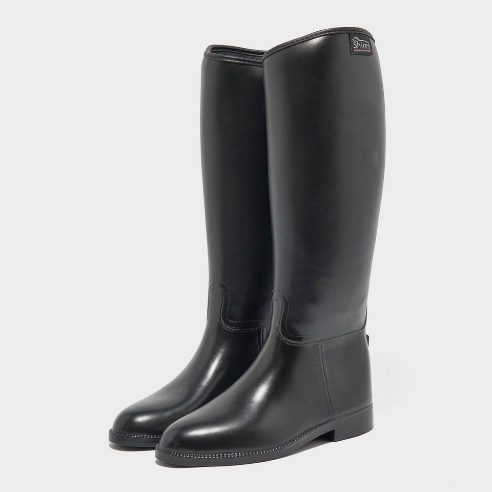 Shires Ladies Long Rubber Riding Boots Wide GO Outdoors