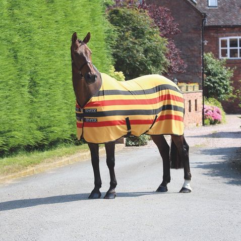 GOLD STRIPE SHIRES Newmarket Fleece Rug