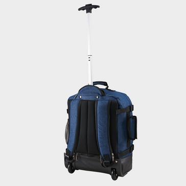 ATLANTIC BLUE Cabin Max Greenwich 30l Hybrid Carry On Backpack With Trolley - 45x36x20 Cm